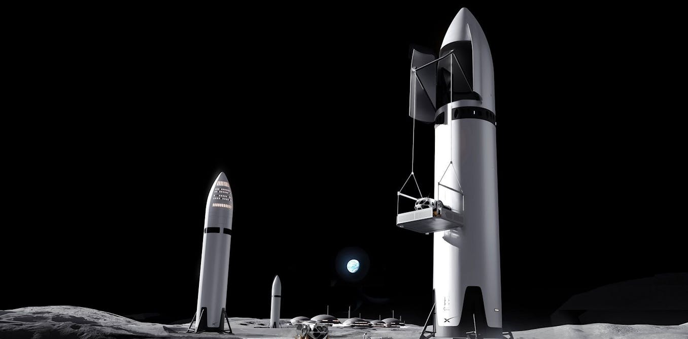 NASA's Artemis III mission, aiming to return astronauts to the Moon, faces challenges primarily due to delays in SpaceX's Starship development. NASA reopened the lunar landing vehicle contract to competitors like Blue Origin following concerns over Starship's lengthy test flight program and its poor performance in recent tests. Although SpaceX claims to have achieved many milestones for the lunar mission, its test flights have consistently failed to demonstrate the necessary payload capabilities. SpaceX's approach of building a versatile launcher rather than a specialized lunar lander complicates the project's timeline and efficiency.
