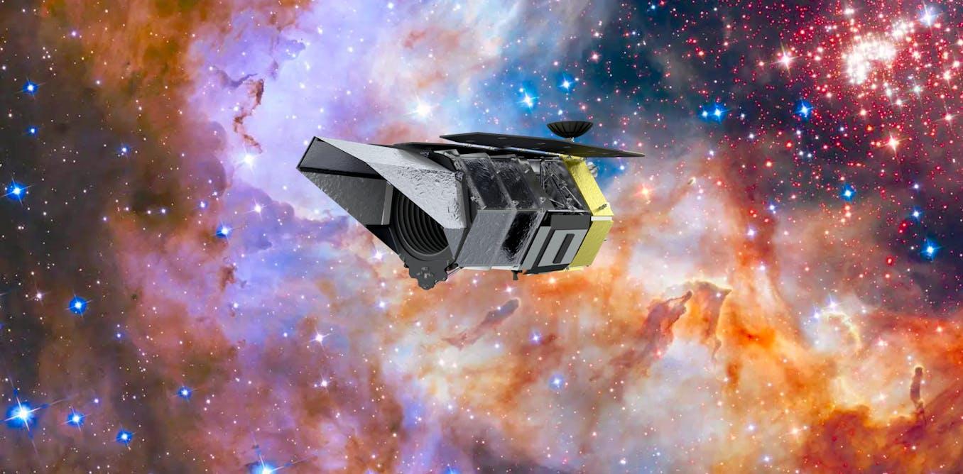 The Nancy Grace Roman Space Telescope, launching in late August from Florida, will study the universe's origins, composition, and evolution. Named after NASA’s first chief astronomer, Roman is designed for wide-field surveys, capturing infrared light with a field of view 100 times greater than Hubble's, enabling cosmic surveys 1,000 times faster. It carries a coronagraph to block starlight and observe faint planets and dust disks. The mission aims to detect billions of galaxies and stars to investigate dark matter's role in galaxy formation and test whether dark energy, driving cosmic expansion, is constant or changing, providing insights into fundamental cosmic mysteries.