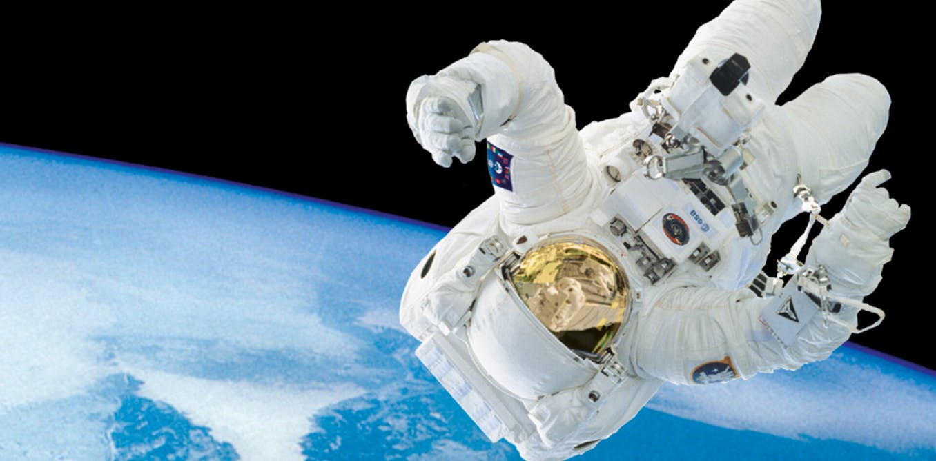Human space exploration, particularly plans for a Mars mission, poses unprecedented challenges for the human body due to radiation, isolation, weightlessness, and confinement. These factors collectively stress human physiology, necessitating a comprehensive understanding of the "space exposome" which outlines all the risks faced in space. The interplay of biological systems leads to the concept of the "space integrome," illustrating the complex interactions that sustain astronauts in extreme conditions. Spacesuits serve as portable biospheres, protecting against space hazards while enabling mobility. Research into radiation effects is simultaneously enhancing astronaut safety and improving cancer treatments on Earth. Studies in microgravity offer insights into aging and degenerative diseases, while digital sensors and multi-omic profiling aid in monitoring physiological responses during space missions.